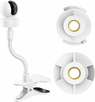Babyfoonhouder - Camera standaard - Kindkamer bewaken - Flexibele zwanenhals - 25 cm lengte - Wit