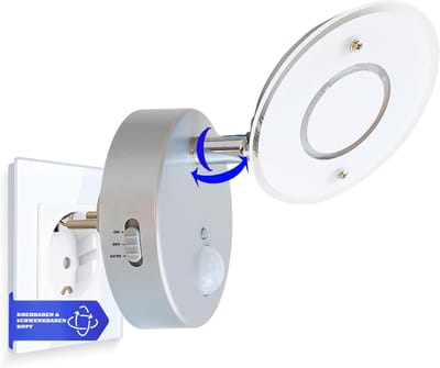 LED sensor nachtlampje met bewegingssensor en automatische functie 230V - Veiligheidslicht voor slaapkamer, woonkamer en kinderkamer