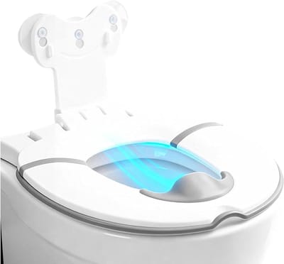 Toiletstoelhoes - Zindelijkheidstrainer - Zindelijkheidstraining - Veilig antislip ontwerp - 58 x 29.5 cm - Blauw