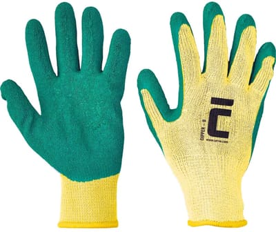 Cerva Dipper latex werkhandschoenen - 12 paar | Maat L