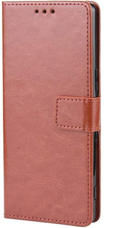 HB Hoesje Geschikt voor Samsung Galaxy S20 - Portemonnee Book Case - Pasjeshouder en Magneetlipje - Bruin
