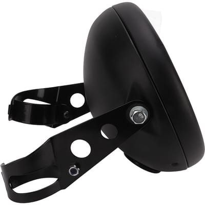 7in Motorfiets Koplampbehuizing Universele Emmerbevestiging voor LED Koplamp 38?51mm vorkbuizen black