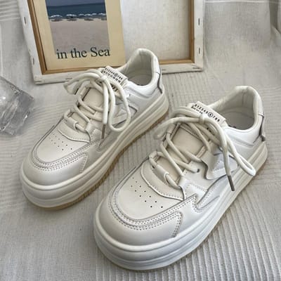 Kleine Witte Schoenen Dames Lente Nieuw Dikke Zool Kleurmatching Mode Casual All-match Sportschoenen 40 gray