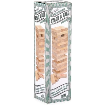 Toyrific Evenwichtsspel Stack 'n' Fall - Lichtbruin - Hout - Jenga