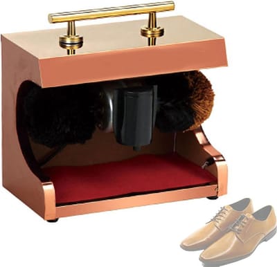 Automatische Schoenpoetser - Elektrische Borstel - Schoenen Polijsten - Automatische Inductie - 100W Motor - Goud