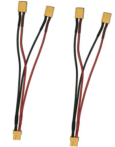 XT30 Parallel Battery Connectors - 2 x Male naar 1 x Female voor RC Vliegtuig Oplader