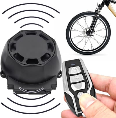 Fiets Alarm - Anti Diefstal - Beveiliging Fiets - Trillingsdetectie - 122db Geluid - Zwart