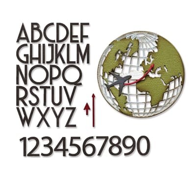 Sizzix • Tim Holtz Thinlits Die Set Vault World Travel 45pcs