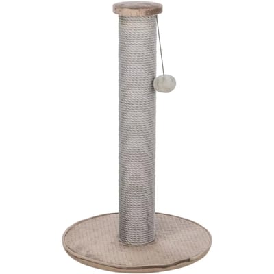 Trixie Krabpaal Taupe - Jute Omwikkeling, Compact Model 38x38x64 cm - Pluche Bekleding