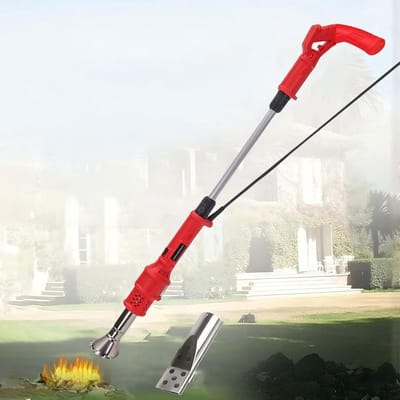 Elektrische Onkruidbrander - Thermostarter Tuin - Onkruid Verwijderen - 2000W Hoge Temperatuur - 90cm Lengte - Rood