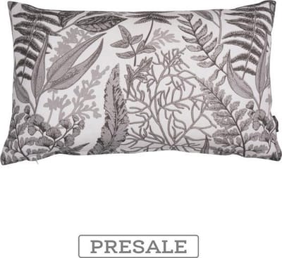 Fern Print Off Wit Kussen | 30 X 50 | Sierkussen Voor Woonkamer Of Slaapkamer