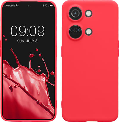kwmobile telefoonhoesje geschikt voor OnePlus Nord 3 5G - Hoesje voor smartphone - Precisie camera uitsnede - In neon roze