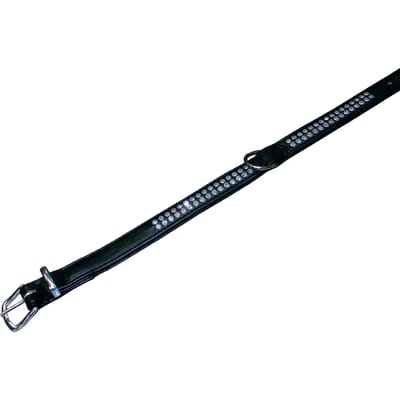 2-rijige hondenhalsband Nobby Pet Crystal