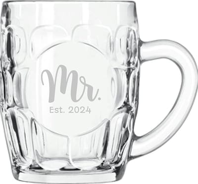 Gegraveerde bierpul 55cl Mr. Est. 2024