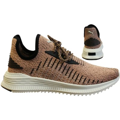 Puma Ignite Avid EvoKnit Slip On Clay Textile Mesh Trainers - Heren