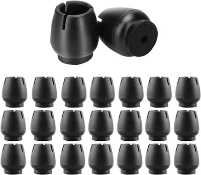 Beschermende Rubber Caps voor Stoelpoot - 32 Stuks Zwarte Siliconen Stoelpootbeschermers voor Vloerbescherming en Geluidsdemping