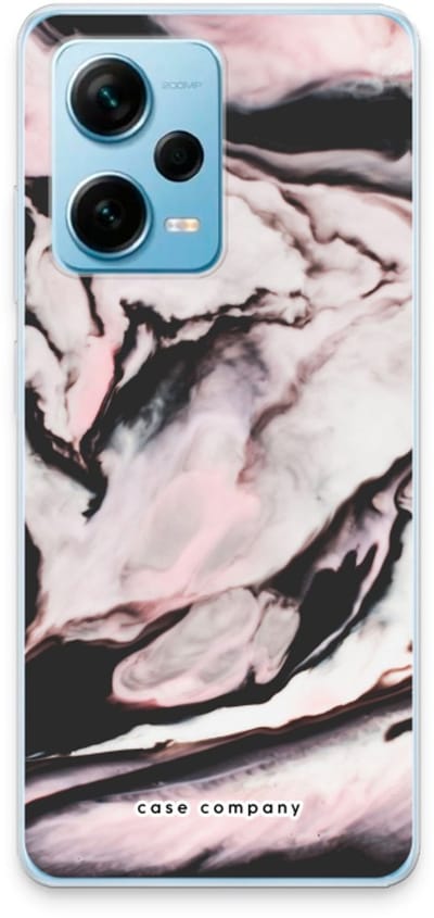 Case Company® - Hoesje geschikt voor Xiaomi Redmi Note 12 Pro Plus hoesje - Roze stroom - Soft Cover Telefoonhoesje - Bescherming aan alle Kanten en Schermrand