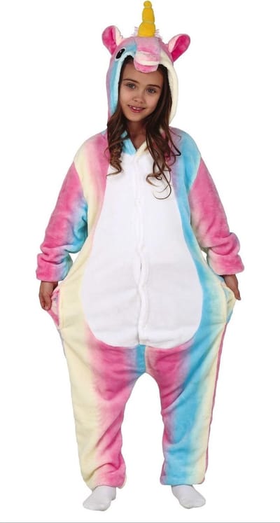 Fiestas Guirca - Onesie Unicorn 5-6 jaar - Carnavalskleding - Carnaval - carnavalskleding 2027 - Carnaval kostuum