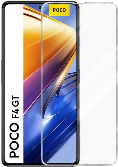 Cadorabo Screenprotector geschikt voor Xiaomi POCO F4 GT - Pantser film Beschermende film in KRISTALHELDER Geharde (Tempered) display beschermglas in 9H hardheid met 3D Touch