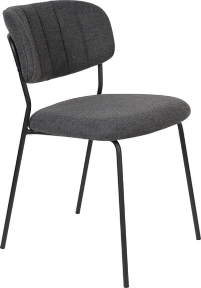 ANLI STYLE Chair Jolien Black/Dark Grey