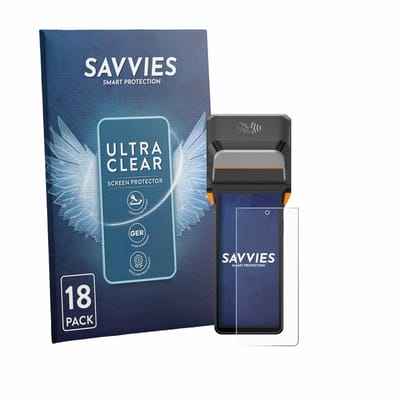 Savvies - Screenprotector voor Sunmi V3 Plus - Folie Beschermfolie transparant 18 Stuks
