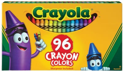 Crayola Kleurpotloden 96 Kleuren met Puntenslijper voor Kinderen