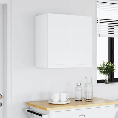vidaXL - Bovenkast - Lyon - 60x31x60 - cm - bewerkt - hout - wit