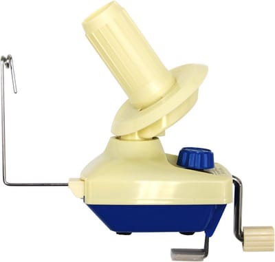 Handmatige Garen Winder voor Bolletjes - Tafelklem - Kunststof - Wit