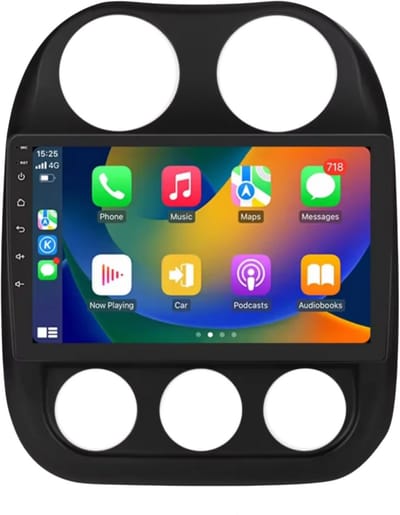 Autoradio met bluetooth - Carplay - Voor Jeep Compass & Patriot (2011-2017) - Geschikt voor Apple en Android - Stereo - Navigatie - Navigatiesysteem auto - 2GB 64GB