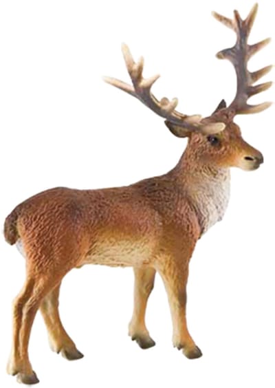 Bullyland 64433 – Speelfiguur en verzamelfiguur Edelhert (Red Deer) – levensecht en detailrijk vormgegeven – ideaal als taartfiguur en klein cadeautje voor kinderen vanaf 3 jaar.