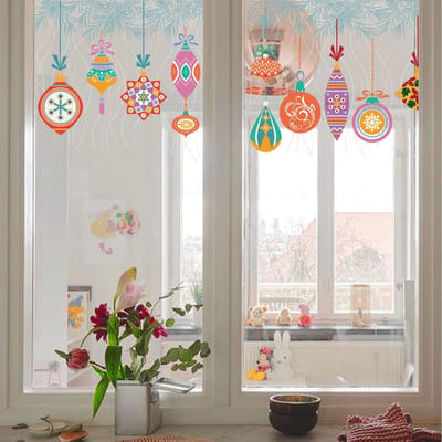 Dailygoods- Raamstickers statisch - Privacybescherming - Anti-UV - Dubbelzijdig raamfolie - Kerstdecoratie - Duurzaam materiaal - Raamdecoratie