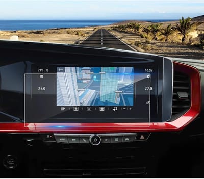 Navigatiescherm Beschermfolie voor Opel Mokka B/Mokka-e/Astra L/Grandland 2022-2024, 9H Gehard Glas, Schermbeschermer voor GPS en Touchscreen (10 Inch)