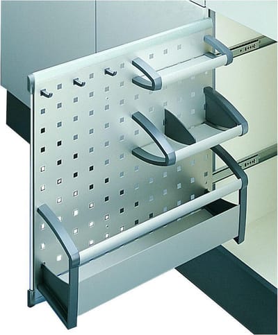Hailo 3909 Accessoire inbouw opbergrekje voor flessen etc. Alu/Grijs