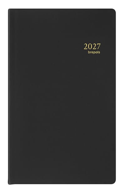 Brepols bureau agenda 2027 - BUILDING [0.414] - SETA - Bureau agenda - 1 dag op 1 pagina - Dagoverzicht - Zwart - 10 x 16.5 cm