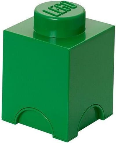 Lego - Opbergbox Brick 1 Vierkant - Polypropyleen - Groen