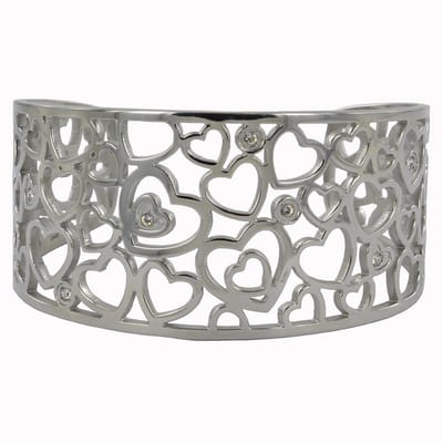 Quiges - RVS Manchet Armband 19-21cm - ECO008