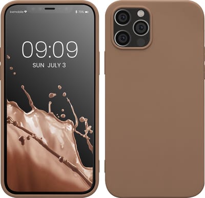 kwmobile telefoonhoesje geschikt voor Apple iPhone 12 / iPhone 12 Pro - Hoesje voor smartphone - Back cover in cappuccino