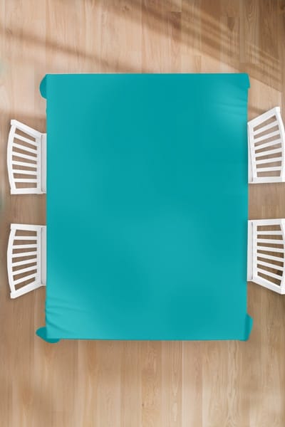 Tafelkleed - Tafellaken - 180x240 cm - Blauw - Effen kleur - Binnen en Buiten