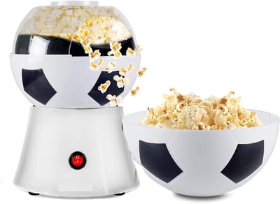 SAVI® Popcorn Machine - Popcorn maker - Popcornmais Machine - Wit - 21cm x 21cm x 29cm