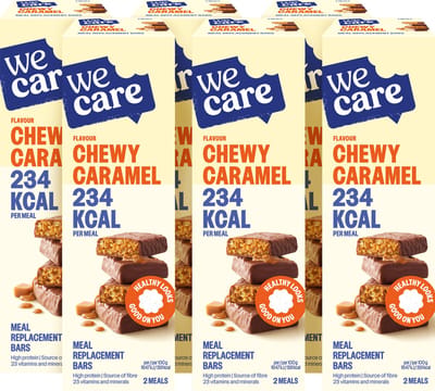 WeCare - Meal Replacement Bars - Caramel - 6 x 120 gr