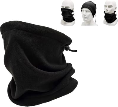 Col Sjaal Zwart Unisex - Fleece thermo warme sjaal - Dikke Hals Warmers -Gezichtsbedekker/windvanger - Nekwarmers Cadeaus | Sinterklaas| Kerstdagen| Verjaardagen| Feestdagen