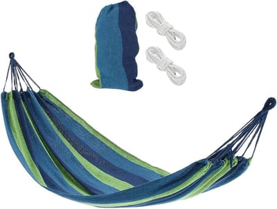 Camping Hangmat - Canvas Lounger - Buiten Ontspannen - Lichtbestendig Canvas - 300x140 cm - A