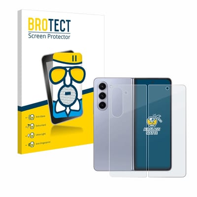 BROTECT - Screenprotector voor Samsung Galaxy Z Fold 5 (Voor+Achter) - Folie Beschermfolie Beschermglas matte