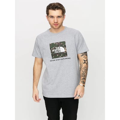 The North Face Heren Reglan Sleeve NSE T Shirt Grijs