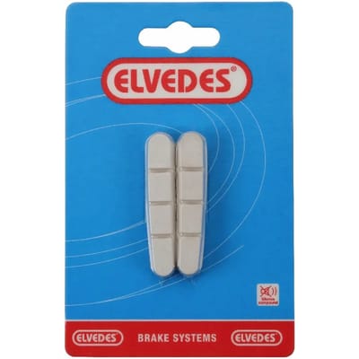 Elvedes Remblokrubbers V-brake 55 X 12,5 Mm Wit 2 Stuks