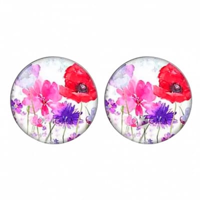 Clip oorbellen -flora -2 cm- bloem- geen gaatje- Charme Bijoux