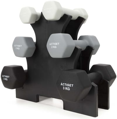 Actiget® Halterstandaard Met Dumbbell set | Halterset | Dumbbell Set | 1/2/3 KG | 12 KG
