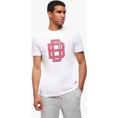 Brooks Brothers  Graphic T-shirt Open White Maat: XXL | T-shirts met Print Outlet | Heren | Wit