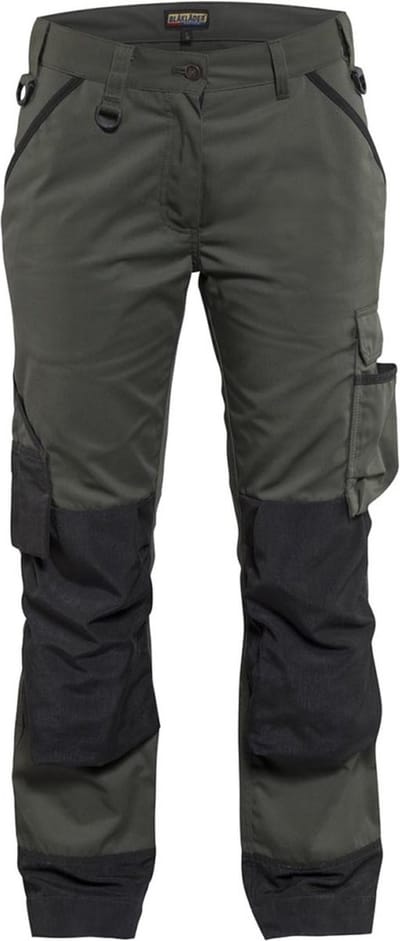 Blaklader Dames Garden Werkbroek 7154-1835 - Army Groen/Zwart - C34