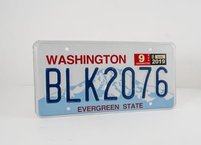 Mancave Decoratie - USA Kentekenplaat - 100% Authentiek - Washington - Mancave Wandbord
